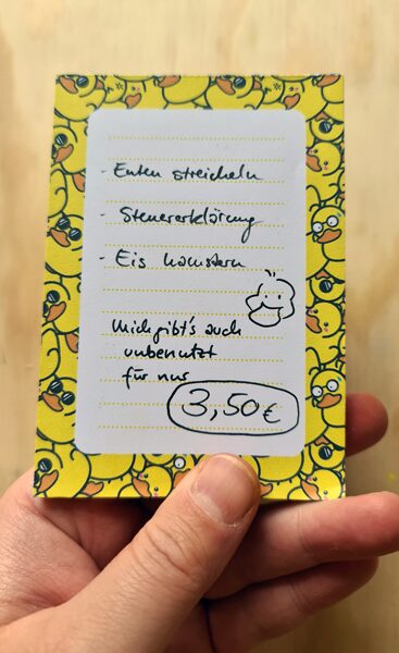 Enten-Notizblock