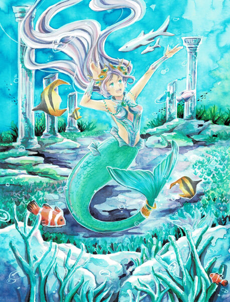 Mermaid Kunstdruck
