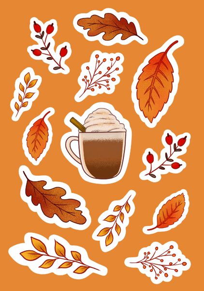 Stickerbogen "Herbst"
